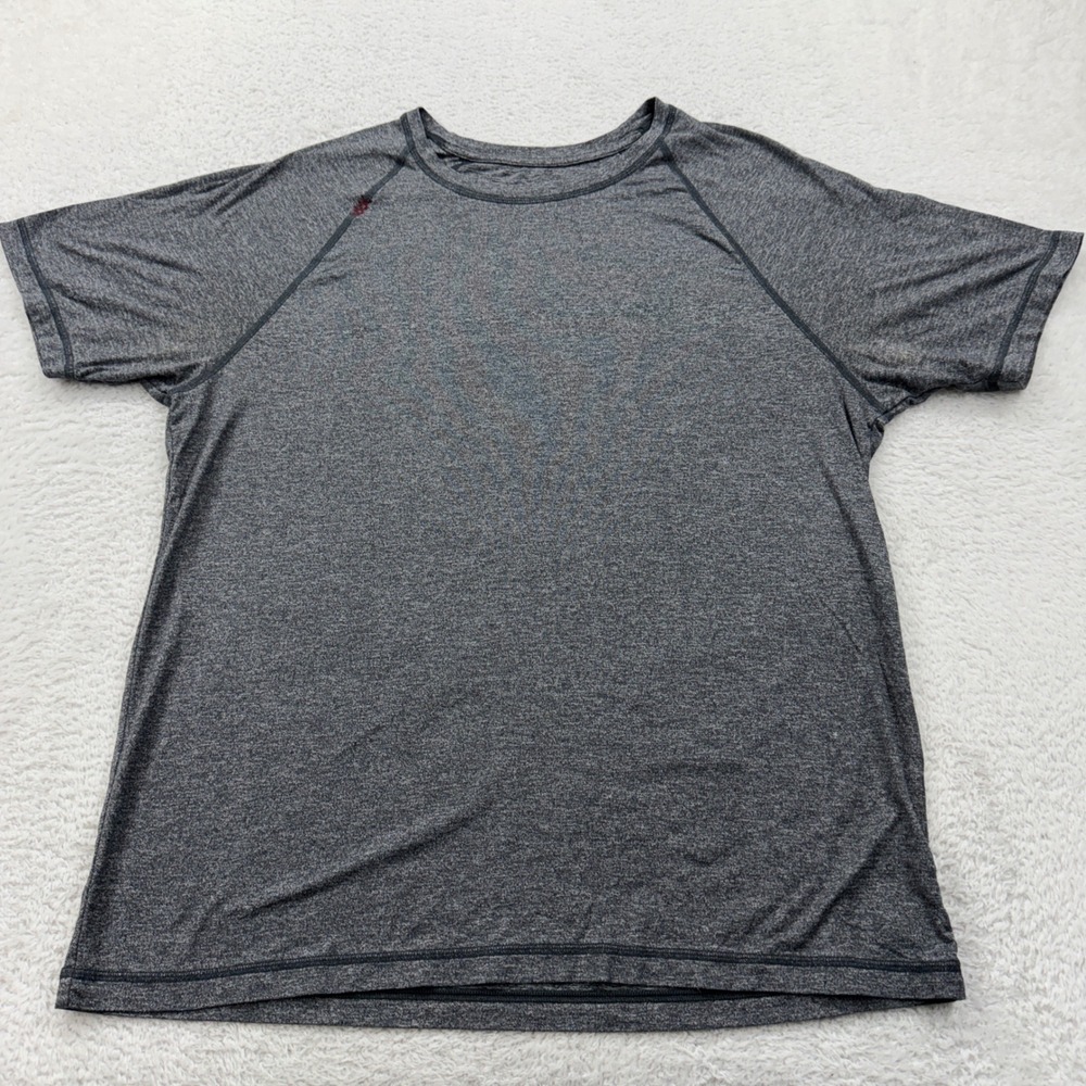 RHONE Mens Heathered Gray Short Sleeve Athletic Performance T-Shirt Size XL
